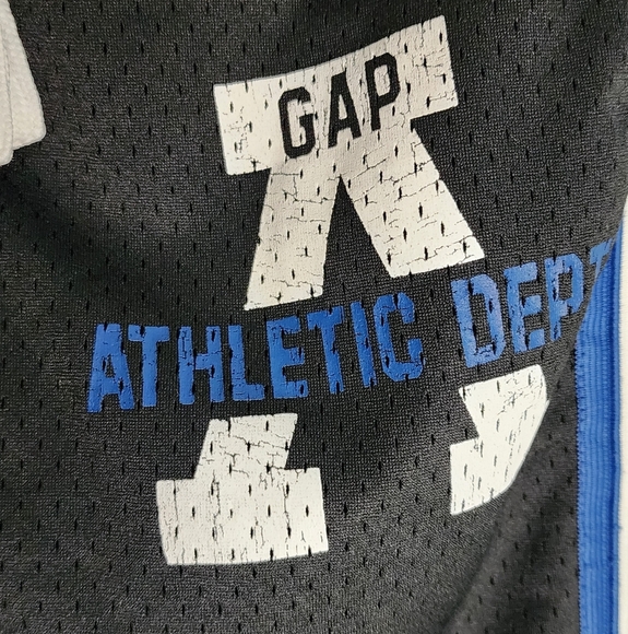 GAP Kids Black Athletic Bottoms with Blue Stripes - Picture 4 of 4